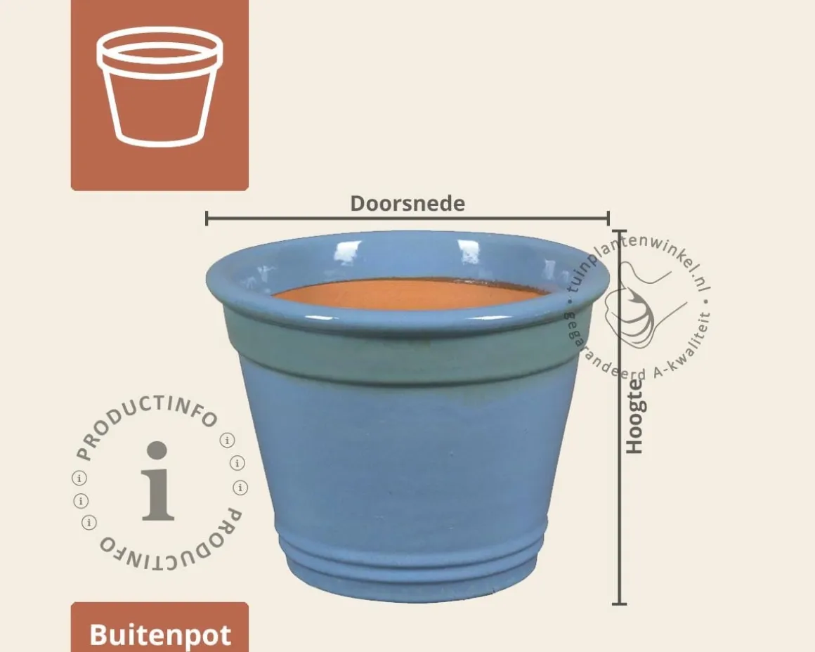 Bloempot Elliot 1-01 soft blauw