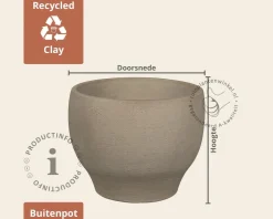 Bloempot Esben 01 grijs