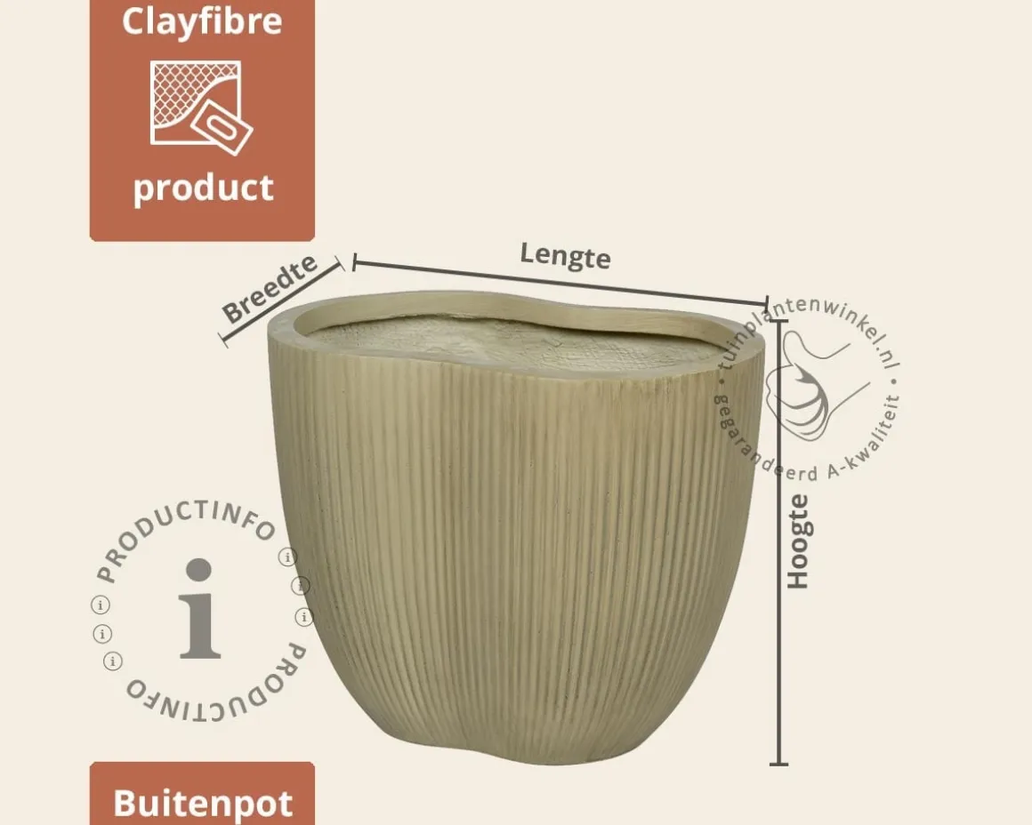Bloempot Yale 01 zand