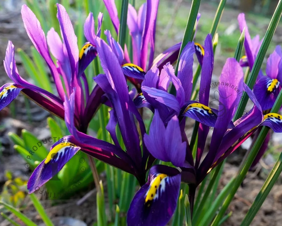 Iris reticulata Blauw