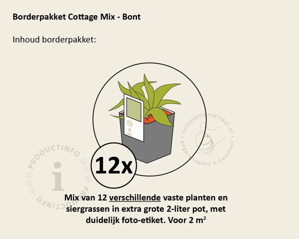 Mix borderpakket Cottage Mix - Bont