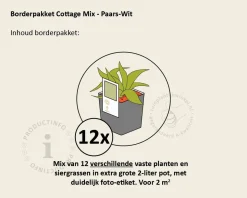 Mix borderpakket Cottage Mix - Paars-Roze-Wit