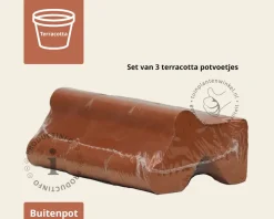 Potvoetjes terracotta Blister