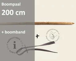 Toebehoren Leibomen los bestellen - Paal 200 cm + Band